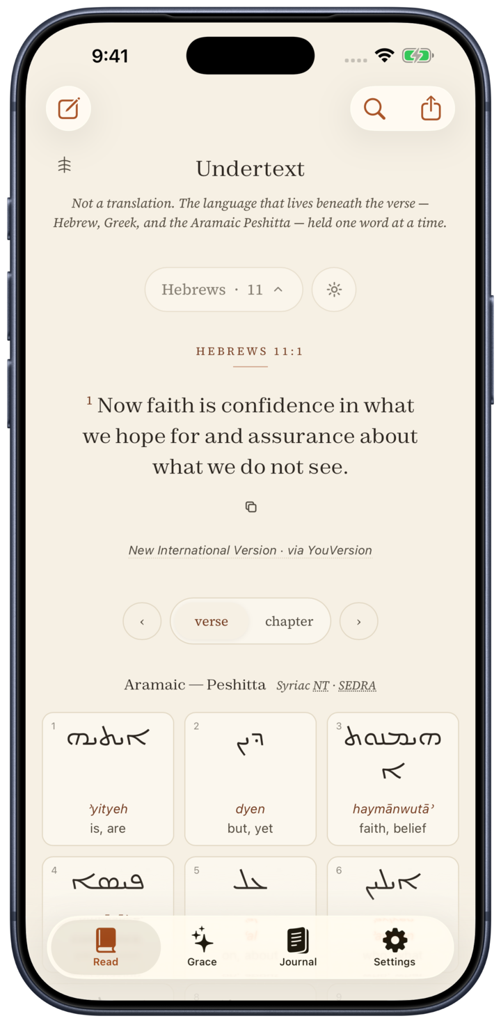 chapter picker — a direct path into any chapter of the selected book